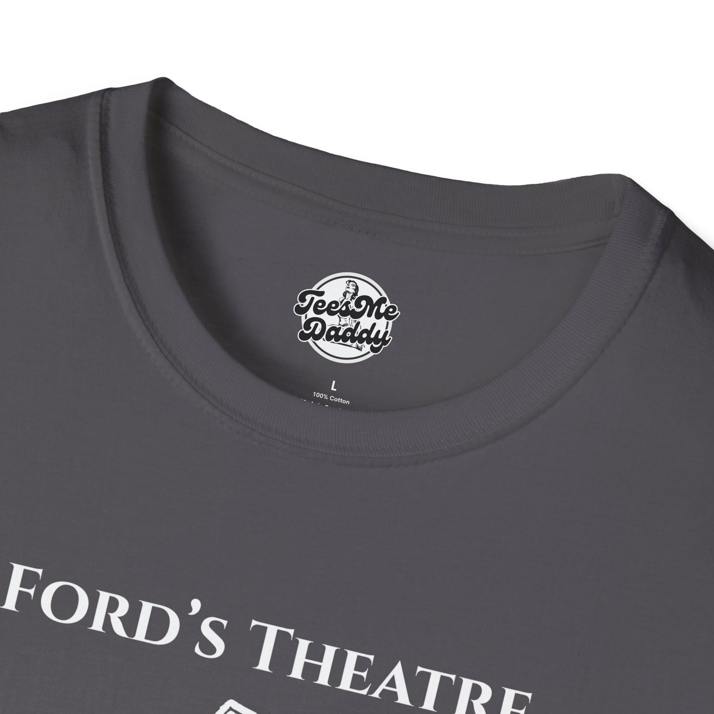 Abraham Lincoln’s 1-Star Ford’s Theatre Review – Dark Humor Unisex Softstyle T-Shirt
