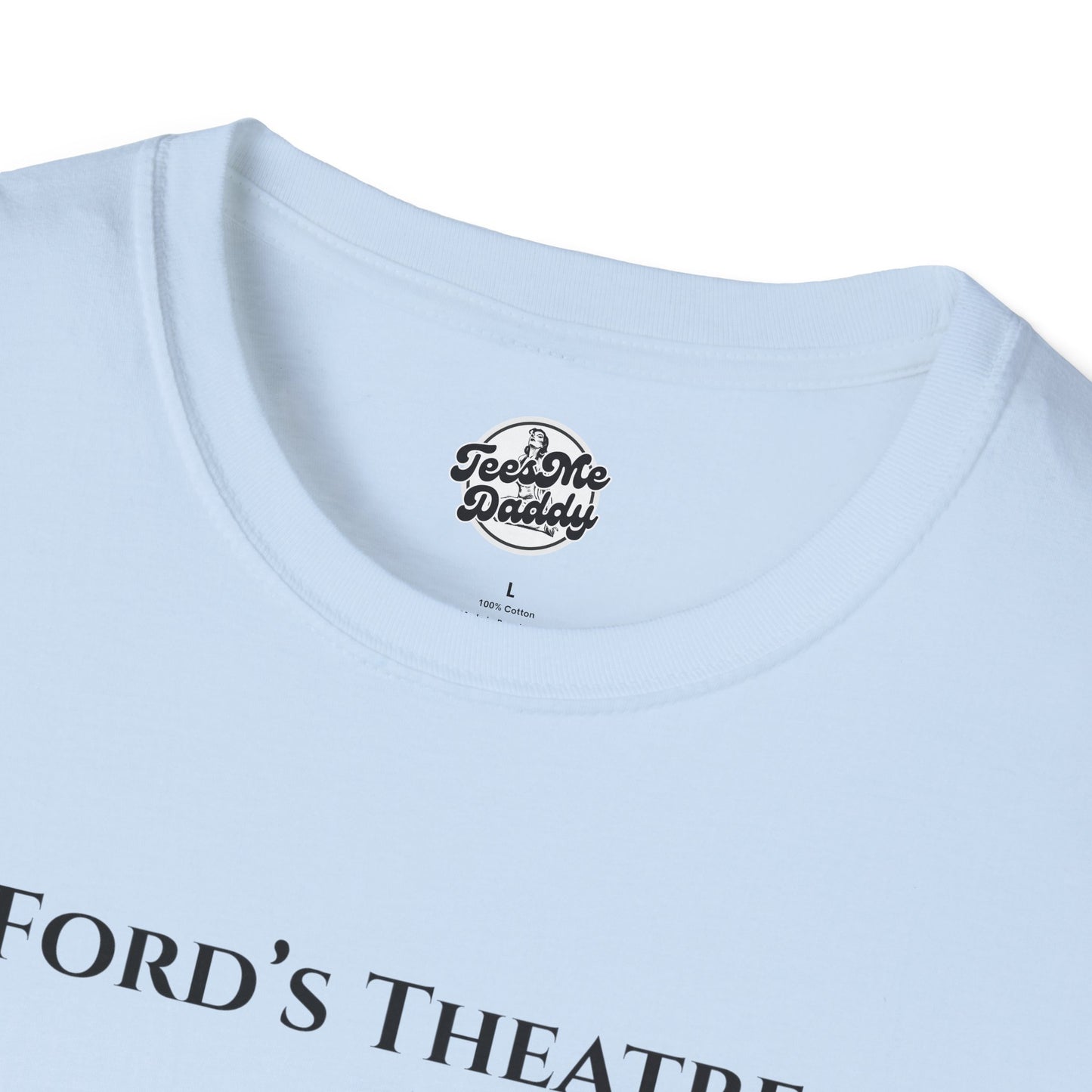 Abraham Lincoln’s 1-Star Ford’s Theatre Review – Dark Humor Unisex Softstyle T-Shirt