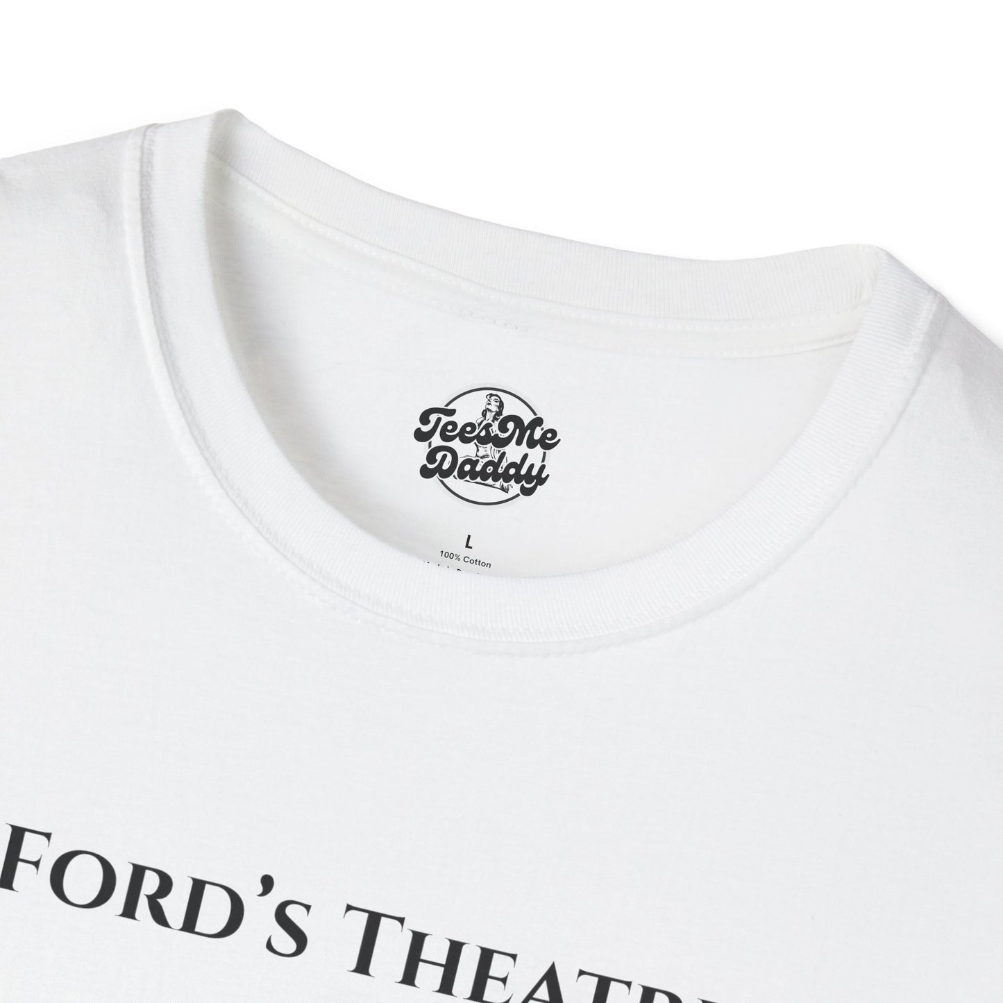 Abraham Lincoln’s 1-Star Ford’s Theatre Review – Dark Humor Unisex Softstyle T-Shirt