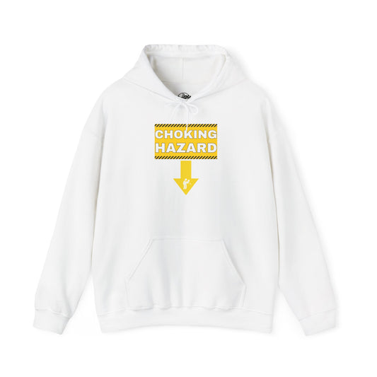 Choking Hazard Hoodie - Unisex Heavy Blend Sweatshirt for Fun & Safety Awareness