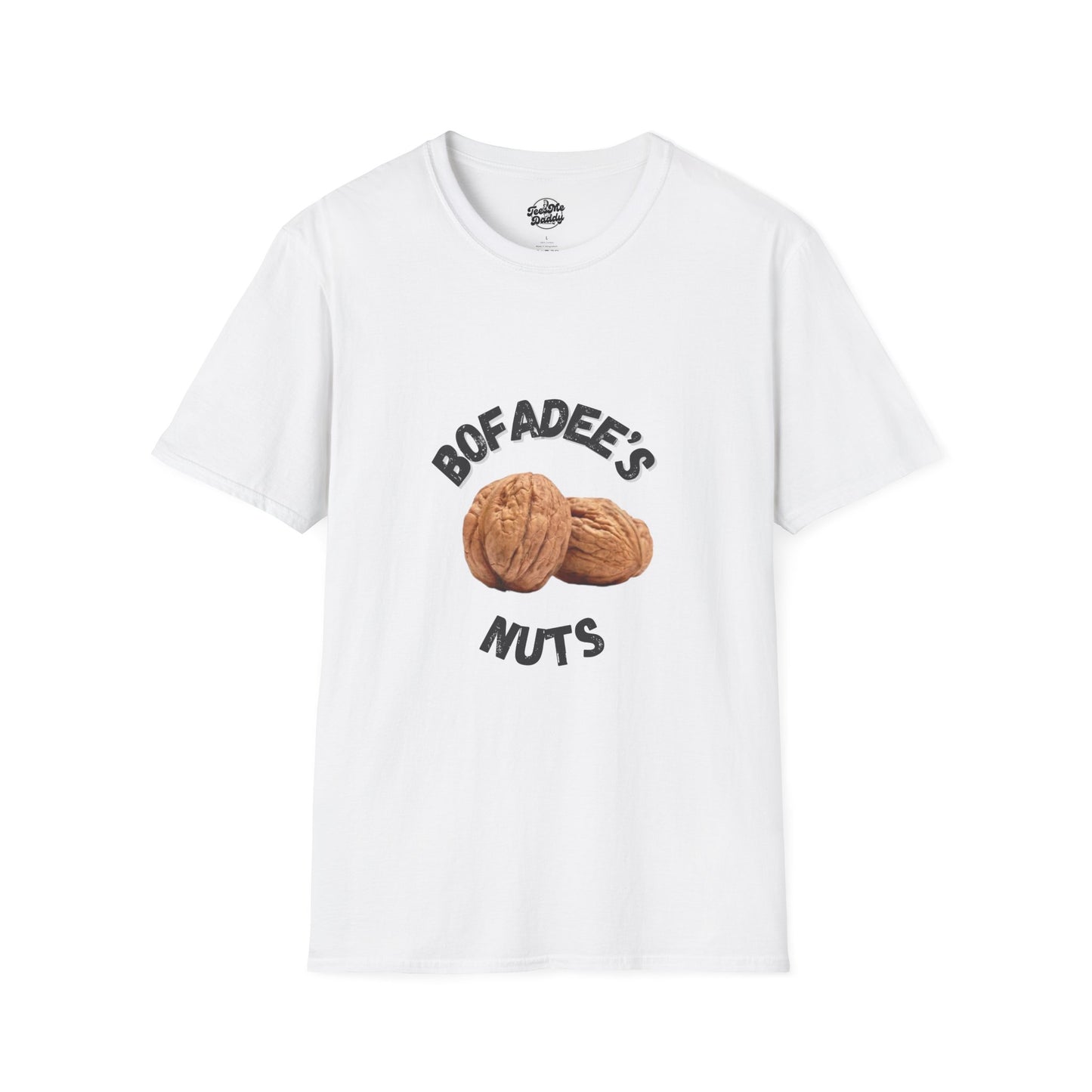 Bofadee’s Nuts – Funny Walnut-Themed Unisex Softstyle T-Shirt