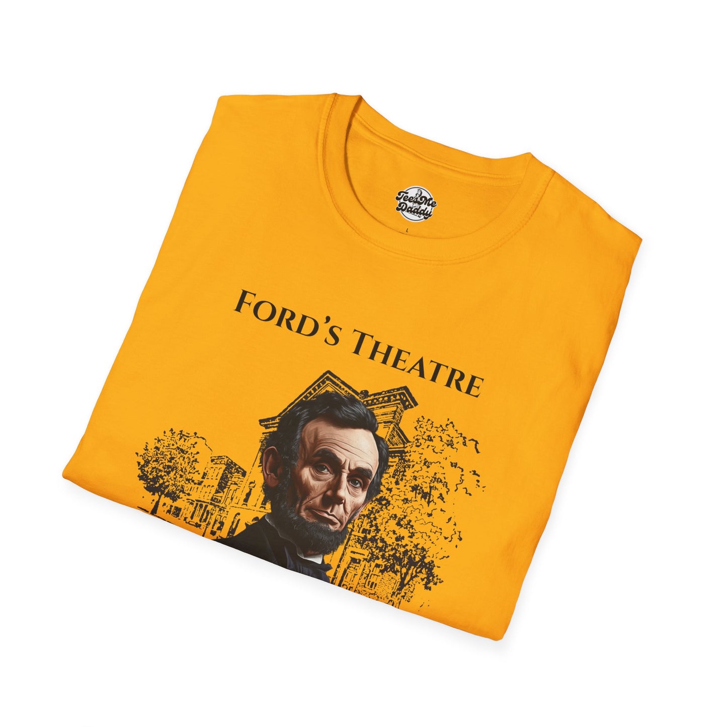 Abraham Lincoln’s 1-Star Ford’s Theatre Review – Dark Humor Unisex Softstyle T-Shirt