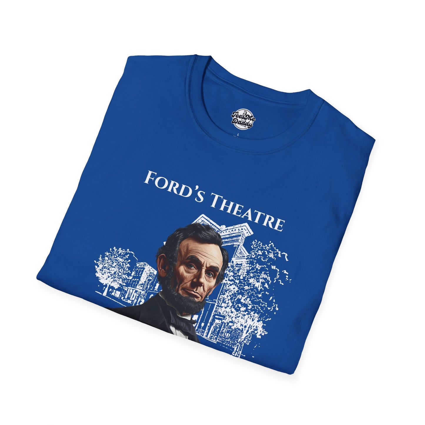 Abraham Lincoln’s 1-Star Ford’s Theatre Review – Dark Humor Unisex Softstyle T-Shirt