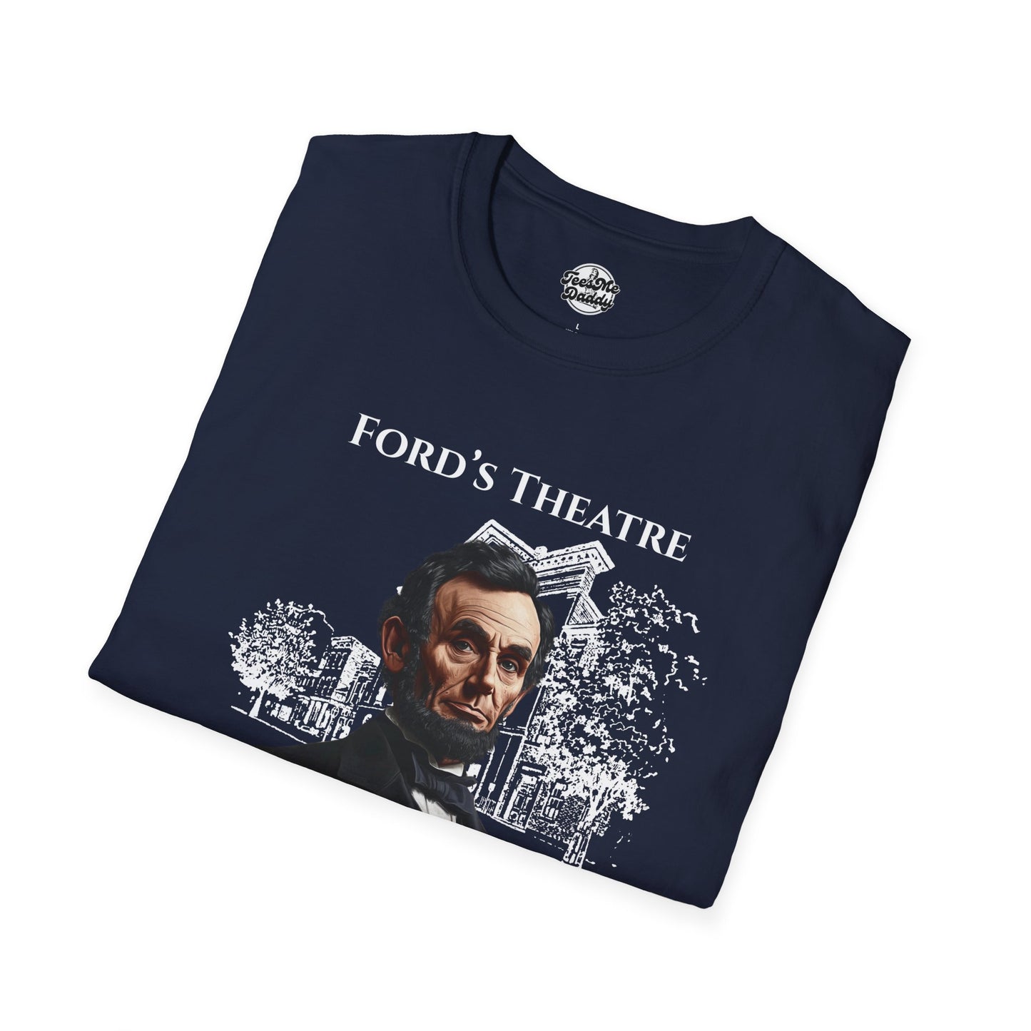 Abraham Lincoln’s 1-Star Ford’s Theatre Review – Dark Humor Unisex Softstyle T-Shirt