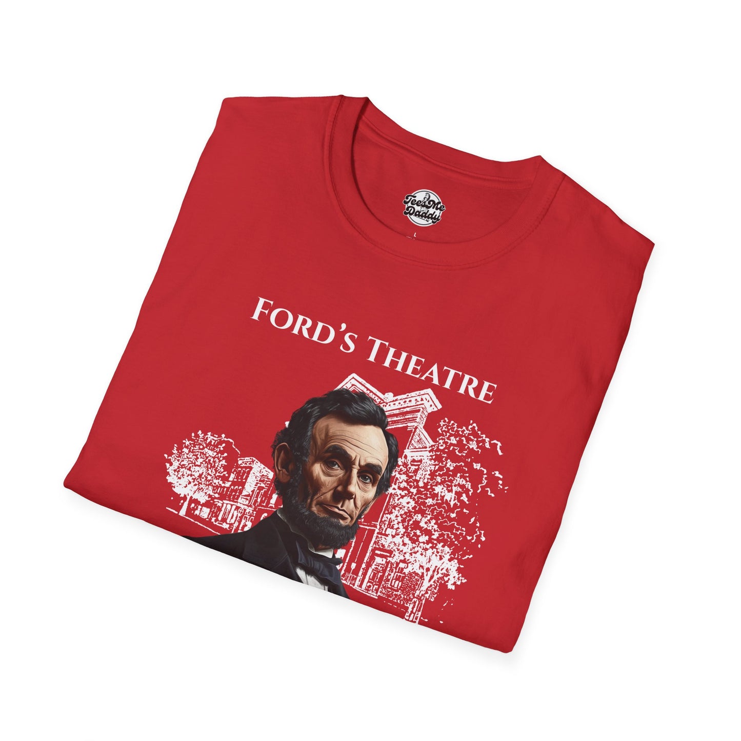 Abraham Lincoln’s 1-Star Ford’s Theatre Review – Dark Humor Unisex Softstyle T-Shirt