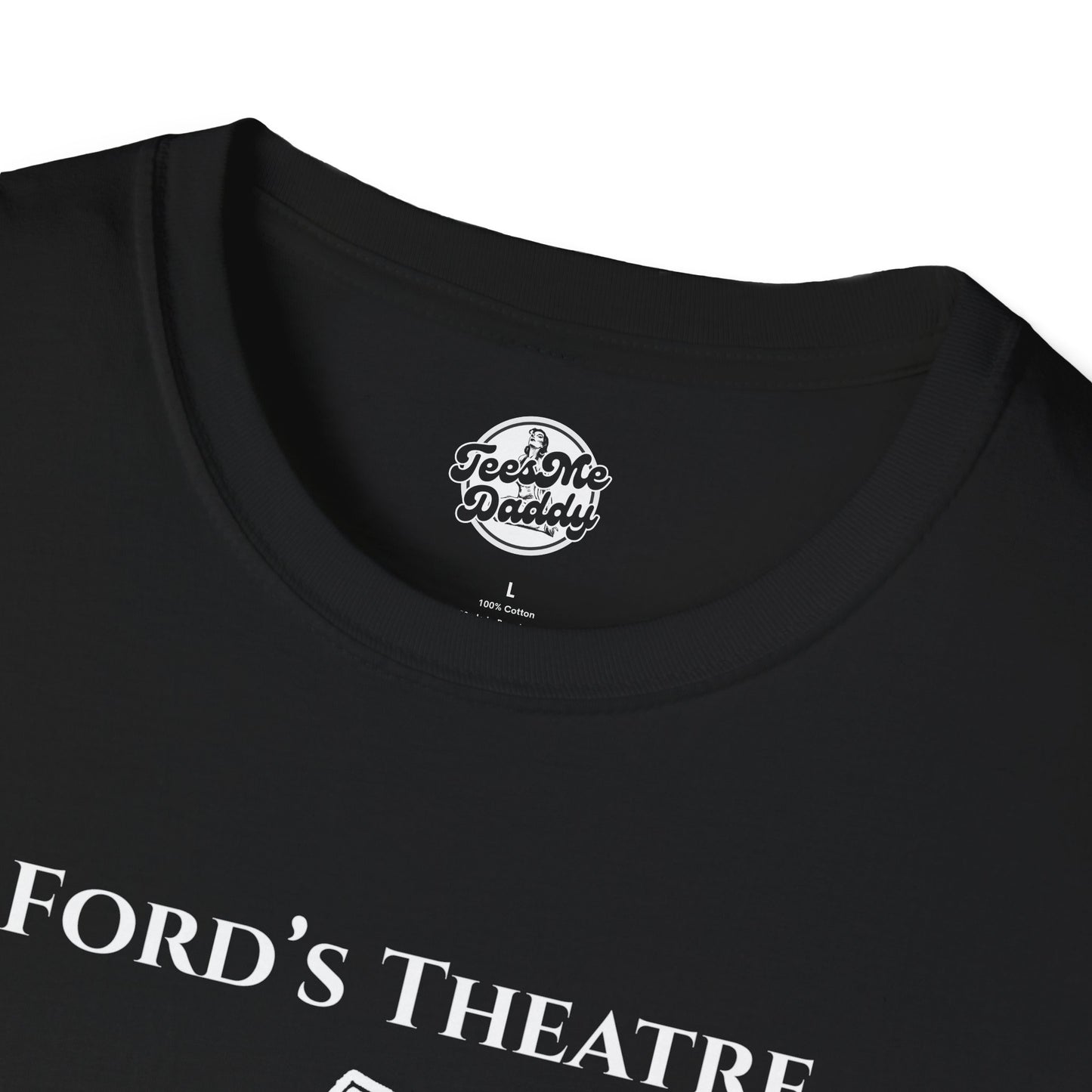 Abraham Lincoln’s 1-Star Ford’s Theatre Review – Dark Humor Unisex Softstyle T-Shirt