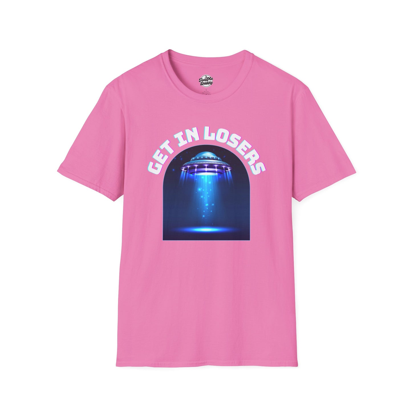 Get In Losers – UFO Abduction Unisex Softstyle T-Shirt