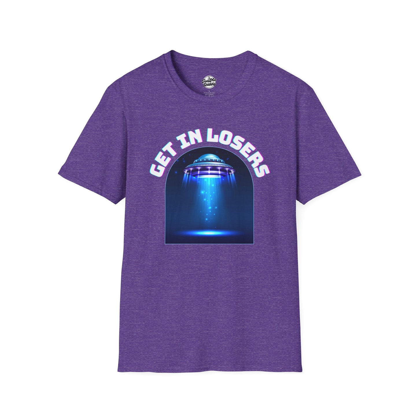 Get In Losers – UFO Abduction Unisex Softstyle T-Shirt