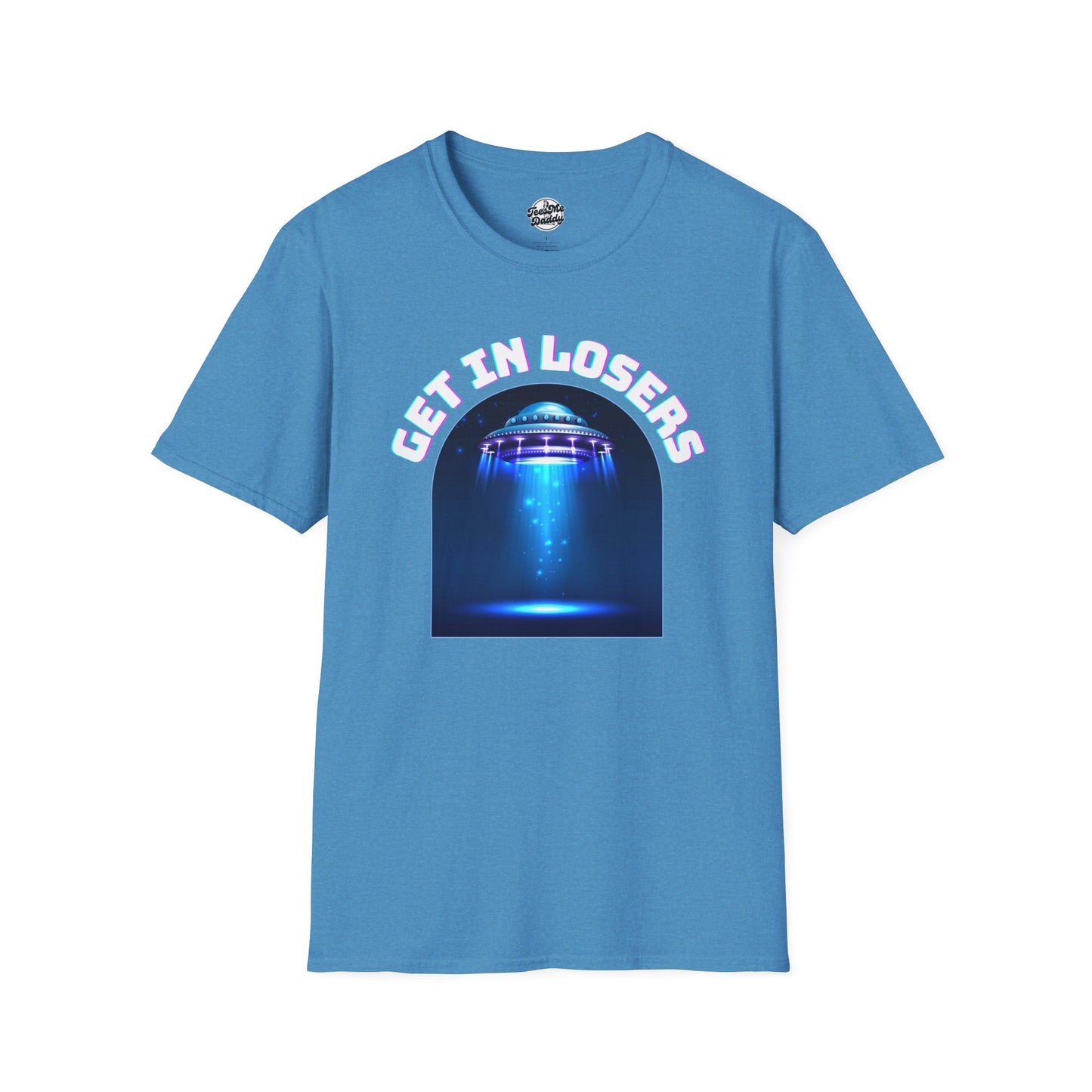 Get In Losers – UFO Abduction Unisex Softstyle T-Shirt